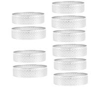 Alipis 5 Series Anillos De Acero Inoxidable Para Tartas Redondos Y Moldes Perforados Para Horno Molde Reutilizable Para Mousse Y Pizza 2 Piezas X 5