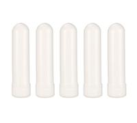 Alipis 5 Tubos Vacíos de Plástico Blanco para Inhaladores Nasales de Aceites Esenciales Efecto Estimulante y Simple, Ideales Trabajo Avión