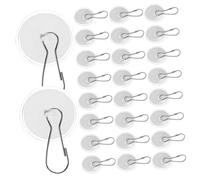 Alipis 50 Ganchos Autoadhesivos Transparentes para Techo y Pared Discos Adhesivos Redondos de 3 CM Colgadores Reutilizables sin Taladro para Decoraciones Globos y Luces Fiestas