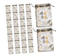 Alipis 50 Piezas Bolsas para Dulces de Halloween Diseño de Araña Bolsas de Organza con Cordón para Golosinas para Fiestas de Halloween y Regalos Sorpresa