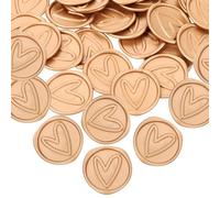 Alipis 50 piezas Sello Autoadhesivo con Diseño de Corazón Pegatinas de Cera para Sobres y Regalos de Unidades para Invitaciones de Boda y Decoración Artesanal
