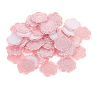 Alipis 50 piezas Unidades Pegatinas Autoadhesivas Sello de Cera con Patrón Corazón para Sobres Decoración Invitaciones Boda Sellado Rápido y Duradero