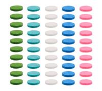 Alipis 50 Unidades Almohadillas de Algodón Redondas para Aromaterapia, Insertos Difusores Reutilizables de Fibra de Algodón para Pulseras y Colgantes, Ideales para Oficina y Coche