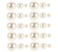 Alipis 500piezas Perlas Decorativas de Plástico sin Agujeros Blancas Redondas para Jarrones Velas Flotantes Decoración de Mesa de Boda y Manualidades de Fiesta