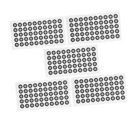 Alipis 5hojas Marcador de Punto de Referencia para Escáner Puntos de Marcado Reflectantes de Película de Grosor Marcadores de Reflexión para Escaneo