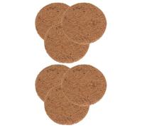 Alipis 6 Almohadillas Redondas de Fibra de Natural para Nidos de Transpirable y Resistente 20 CM de Diámetro para Huevos y Cría de Aves Pequeñas Accesorio Ecológico para Mascotas