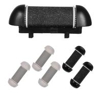 Alipis 6 Cabezales de Repuesto Impermeables para Rodillo Removedor Eléctrico de Lima de Pies Multigrano 3 3 Negros Recambio Rápido y Duradero para Pedicura Profesional y