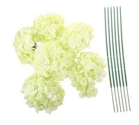 Alipis 6 Cabezas De Artificial Flor De Seda De Decoración Floral Falsa Resistente Color