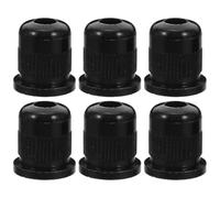 Alipis 6 Casquillos Negros para Cuerdas de Guitarra Accesorios de Sujeción Resistentes en Metal para Instrumentos de Cuerda para Montaje y Reparación Fácil en Guitarra Eléctrica