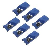 Alipis 6 Cortadores de Bordes Biseladores Manuales de 45° para Fibra de Poliéster y Placas de Yeso, Juego de 6 Unidades en Azul, Recortadora de Cantos para Carpintería y