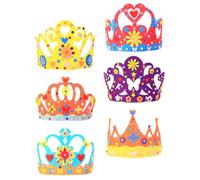 Alipis 6 juegos de de Fieltro para Cumpleaños Infantiles Colores Surtidos para Manualidades DIY Material para Sombreros de Fiesta para Niñas Accesorios Creativos para Celebraciones