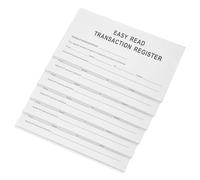 Alipis 6 Libros de Cheques Personales Blancos para Registro Bancario Organizador Financiero Portátil Rastreador de Presupuesto y Control de Gastos Libro de Contabilidad para Uso en