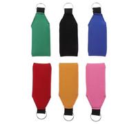 Alipis 6 Llaveros Flotantes de Neopreno para Llaves Colgantes Sumergibles Multicolor Negro Rojo Rosa Azul Verde Naranja Accesorios para Deportes Acuáticos y Uso Diario
