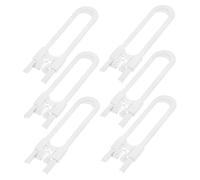 Alipis 6 piezas Cerraduras de Seguridad para Cajones y Armarios Diseño U Ajustable Cerraduras Prueba de Instalación sin Herramientas Material Premium para Cocina Sala y Dormitorio