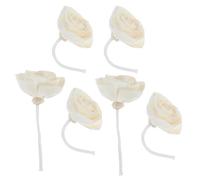 Alipis 6 Piezas Difusor de Aceites Esenciales en Forma de Flor Artificial con Mecha de Algodón para Aromaterapia, Difusión y Aroma Floral Duradero en Espacios Vivos