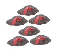 Alipis 6 Piezas modelo de volcán modelo volcánico falso conformado volcán modelo kits de para simulación volcán decoración artesanía volcánica ornamento volcánico el plastico