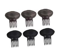 Alipis 6 Piezas Pinzas Voluminizadoras Cabello Inserto para Volumen Base para Peinados Color Negro y Café Tamaño Compacto Adecuado para Crear Peinados Volumen y Uso Diario