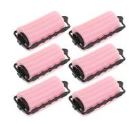 Alipis 6 Rulos de Espuma para Cabello Rosa, Suaves y Versátiles, 6 Piezas para Crear Rizos sin Calor, Ideales para Uso Profesional Casa, sin Dañar el Cabello