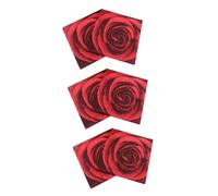 Alipis 60 Hojas Servilleta De Fiesta Servilletas De Papel Servilleta De Boda Decoración De La Boda a Granel Servilletas De Bebidas Tejidos De Boda Servilletas De Rosas Rojas Rojo