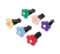 Alipis 6piezas Porta Incienso De Aromaterapia Clips Difusores De Ventilación Para Coche Forma De Flor Creativos y Ambientadores Para Salida De Aire Decoración Interior De Coche Para