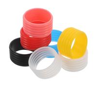 Alipis 7 Anillos de Agarre de Silicona Antideslizantes para Raqueta de Tenis 25 CM Absorbentes de Sudor Multicolor 7 Piezas Protector Profesional para Uso Interior y Exterior