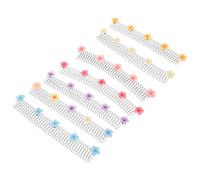 Alipis 7 Peines Fijadores Cabello con Pinzas Elásticas de Metal, 7 Piezas, Tamaño Compacto, sin Marcas Visibles, para Mujer, Recogidos y Flequillo, Accesorios para Moños y Peinado