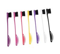Alipis 7 piezas Cepillo Doble Punta para Cabello y Cejas Pincel de Borde para Moldear Líneas Peinar Pestañas y Definir Raíces para Cabello Uso Profesional
