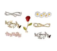 Alipis 7 Piezas de Hebillas de Zapato Joya en Aleación para Sandalias y Tacones, Diseño Ligero y Creativo para Bodas y Reuniones