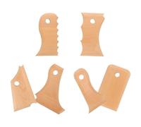 Alipis 7 Piezas de Herramientas de Madera para Esculpir Cerámica, Kit para Tallar y Raspar Arcilla, Cortadores y Raspadores Ergonómicos para Modelado Artístico y Manualidades de Cerámica