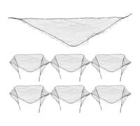 Alipis 7 Redes Triangulares Elásticas para Moño Reutilizables Malla Suave para Rulos y Peinados Uso Profesional y Doméstico Red para Dormir y Envolver el Cabello