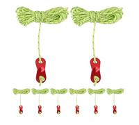 Alipis 8 Cuerdas Reflectantes para Tienda De Campaña Al Aire Libre Cuerdas Tensoras para Tienda De Campaña para