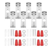 Alipis 8 Juegos De Soportes Para Bandeja De Techo Soportes Para Luz De Techo Para Luz De Acuario Montaje En Pared Kit Para Lámpara Para