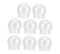 Alipis 8 Piezas Bolas Transparentes para Manualidades con Tapa de Globos de Agua Desmontables para DIY Decoración Vacía para Frascos Pequeños para Dulces y Adornos