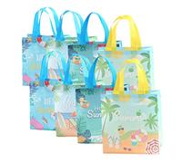 Alipis 8 Piezas Bolsa De Compras De Playa Suministros Para Fiestas Luau Decoraciones De Fiestas Tropicales Bolsa De No Tejida Bolso De Compras Banquete Pliegue Tela No Tejida Hawai