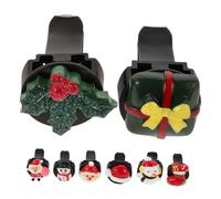 Alipis 8 Piezas Clip de Aromaterapia para Coche Adornos Navideños Gorro de Papá Noel Decoración Interior del Coche para Ventana de Ventilación Ambientador