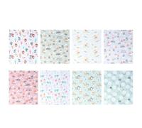 Alipis 8 Piezas de Tela de Algodón Estampada Dibujos Animados para Coser y Patchwork, Adecuado para Proyectos DIY y Manualidades Infantiles