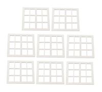 Alipis 8 Piezas Marcos de Ventana Miniatura de Madera de Ventanas para Muñecas DIY Accesorios para Decoración de Casas de Muñecas la Creatividad Aprendizaje