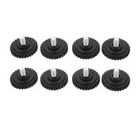 Alipis 8 Piezas Pies de Báscula de Plataforma Pies M10 para Escala Nivelador para Básculas Pesadas de Goma E Hierro Negro y Digitales Instalación Rápida Uso Profesional E Industrial