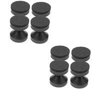 Alipis 8 Piezas prevención de caída de muebles marco de la cama redonda soportes de cabecera para marco de cama de metal tapón de ruido del marco de la cama tapones de pared para la cama
