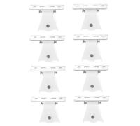 Alipis 8piezas Accesorios De Cortina De Bambú Cerraduras para Romanas Bloqueo De Cuerda Instalación y Hogar