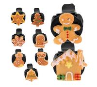 Alipis 9 Piezas Porta Perfume Para Coche Clips De Aire Forma De Muñeco De Navidad Decoración Para Salidas De Aire De Coche Accesorios De Invierno