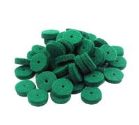 Alipis 90 Piezas de Arandelas de Fieltro Verde para Reparación y Nivelación de Teclado de Piano, Accesorios de Piano de Fieltro de Lana para Ajuste y Protección, Kit para Mantenimiento