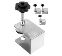 Alipis Abrazaderas Ajustables de Acero Inoxidable para Paneles Frontales de Cajones Juego de 4 Piezas Clips de Instalación para Muebles de Carpintería Herramienta de Sujeción para