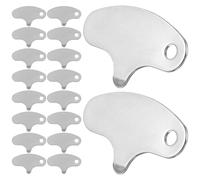 Alipis Abridor de Nueces de Macadamia de Acero Inoxidable Juego de 25 Piezas Herramienta Manual Compacta para Descascarar Nueces Hogar y Reuniones Familiares