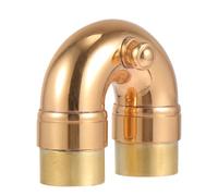 Alipis Accesorio para Trompeta Cuello Curvado de Latón Dorado Repuesto Profesional Duradero Fácil para Músicos