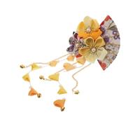 Alipis Accesorios Cabello Japonesa Forma De Abanico Vintage Floral Estilo Kimono Con Borla Horquilla Elegante Para Mujer Para Eventos Reuniones y Ceremonias Culturales