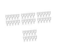 Alipis Accesorios De Polea De Cortina Roldana Cortinados Soportes para Barra De Cortina Deslizar Portaequipajes De Techo Planeador De Riel De Cortina El Plastico 10 Piezas X 4
