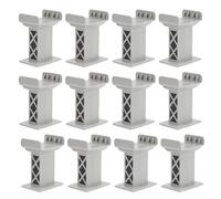 Alipis Accesorios para Puentes de Tren de Juguete 15 Piezas Soporte de Puente de Plástico Multicapas Compatible Principales Marcas para Modelismo Ferroviario