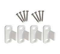 Alipis Accesorios para Puertas Corredizas de Granero, Juegos de Guías de Piso y Topes Antivuelco para Armarios, Instalación en Suelo para Evitar Balanceo y Garantizar Cierre Silencioso