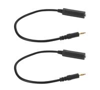 Alipis Adaptador de Audio Estéreo de 3,5 Mm a 6,35 Mm Chapado en Oro, Cable de Interfaz de Cobre Estañado, 2 Piezas, Conector Macho Hembra para Auriculares, Adecuado para Estudio